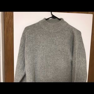 NWT gray angora l/s sweater. Size medium